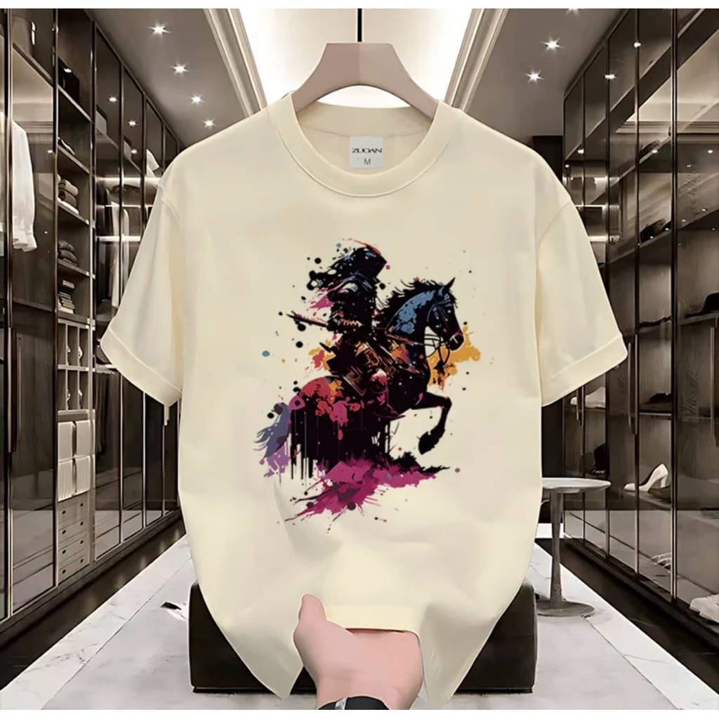 Áo thun Unisex Nam Nữ in hình NGỰA CHIẾN, chất cotton 100% - BOONE - BNE00249