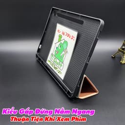 [Có Khay Bút] Bao Da MTB Samsung Tab S10 LITE/ S10 FE/ S9 11"/ S9 FE 10.9" Lưng Dẻo PU Gấp 3 Khúc 9