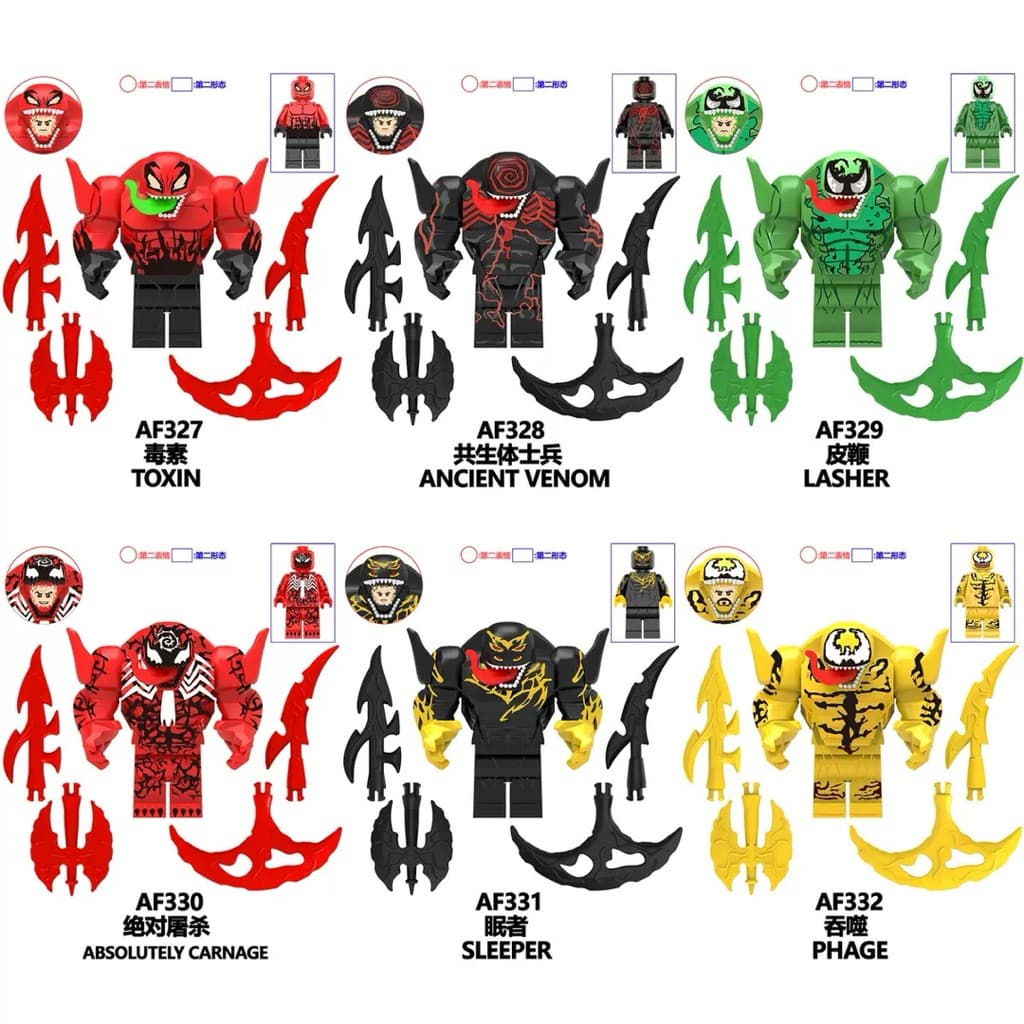 Minifigure Venom Đồ Chơi Lắp Ráp Nhân Vật Venom