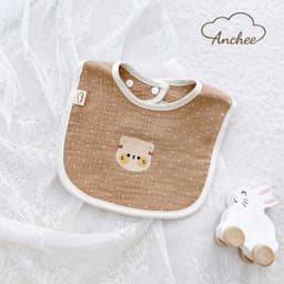 Yếm Vuông Anchee Cho Bé – Chất Xô Muslin Cao Cấp, Thấm Hút Tốt, In Hình Dễ Thương Cho Trẻ Sơ Sinh & Trẻ Nhỏ 7