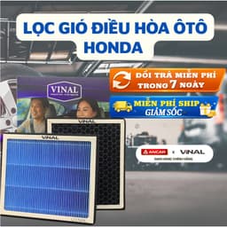 [BẢO HÀNH 2 THÁNG] Lọc Gió Điều Hòa Honda City, Civic, CRV, BRV, HRV, Accord Lọc Gió Ô Tô VINAL LỌC 3 TẦNG KHỬ BỤI, MÙI 2