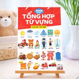 Thẻ phát triển kỹ năng giao tiếp EVON - Giúp Bé Tập Nói Sớm - "TỪ VỰNG BAN ĐẦU" 1
