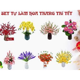 Set nguyên liệu làm hoa - Diy kẽm nhung đầy đủ phụ kiện 1