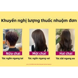 【Giao hàng tận nơi】Chiết Xuất Thực Vật Thuốc Nhuộm Tóc Thảo Dược Dầu Gội Thuốc Nhuộm Thơm Hoa Tóc E3J4 8