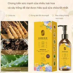 【Giao hàng tận nơi】Chiết Xuất Thực Vật Thuốc Nhuộm Tóc Thảo Dược Dầu Gội Thuốc Nhuộm Thơm Hoa Tóc E3J4 2
