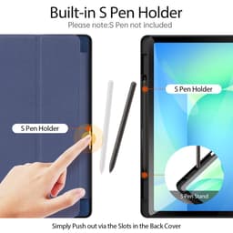 [DUX DUCIS-Có Khay Bút] Bao Da MTB Samsung Tab S10 FE+ / S10 FE PLUS 13.1" 2025 DOMO Series Lưng Dẻo Vải Jean Chính Hãng 3