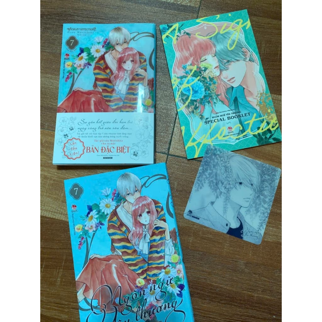 (+poster a1) Bộ 2q vở ngôn ngữ yêu thương tập 7 bản thường+đặc biệt full phụ kiện + poster a1