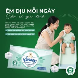 [Quà Tặng Không Bán] Khăn Ướt KLEENEX Tự Phân Hủy Thương Hiệu Mỹ Gói 36 Miếng -Nhỏ Gọn, An Toàn Cho Gia Đình 2