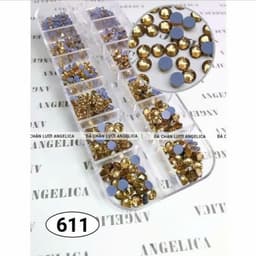 Khay đá nail chân lưới 12 ô đủ kích cỡ, nhiều màu sắc đính móng nổi bật siêu sáng  5