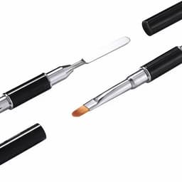 Cọ Đắp Gel Gôm đa năng 2 đầu, Chổi đắp gel và Bút tán gel Cán Đen chuyên dụng cho dân làm nail 6