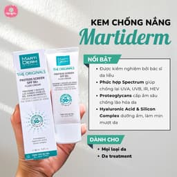 [HÀNG CÔNG TY] Kem Chống Nắng Phổ Rộng Cho Da Dầu, Mụn, Nám & Tăng Sắc Tố MartiDerm The Originals Proteos Screen SPF50+ 8