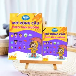 Thẻ Flash EVON BABY dạy bé tập nói - Giúp Bé Tập Nói & Mở Rộng Câu Theo Tình Huống 4