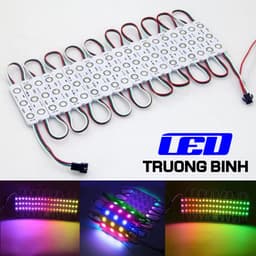 LED HẮT FULL MÀU THANH 3 BÓNG WS2811 12V Vỉ 20 THANH LED  ĐỔ KEO HOẶC MẮT LỒI 1