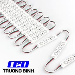 LED HẮT FULL MÀU THANH 3 BÓNG WS2811 12V Vỉ 20 THANH LED  ĐỔ KEO HOẶC MẮT LỒI 3