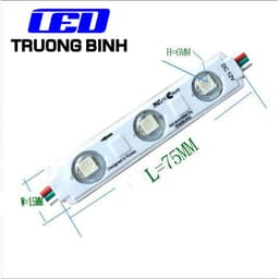 LED HẮT FULL MÀU THANH 3 BÓNG WS2811 12V Vỉ 20 THANH LED  ĐỔ KEO HOẶC MẮT LỒI 5