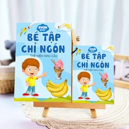 Thẻ Flash EVON BABY dạy bé tập nói – Giúp Bé Tập Chỉ Ngón 8