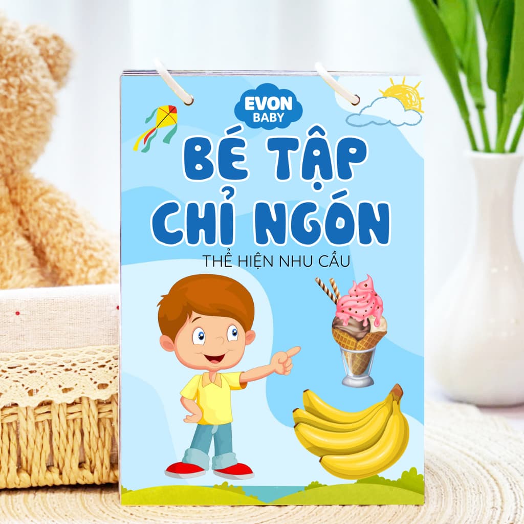 Thẻ Flash EVON BABY dạy bé tập nói – Giúp Bé Tập Chỉ Ngón