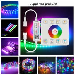 OP105 BỘ ĐIỀU KHIỂN LED FULL MÀU ARGB WS2812 WS2811 WS2815 NHÁY THEO NHẠC HỖ TRỢ APP VÀ REMOTE 4