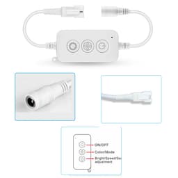OP103 BỘ ĐIỀU KHIỂN LED FULL MÀU ARGB WS2812 WS2811 WS2815 NHÁY THEO NHẠC HỖ TRỢ REMOTE 4