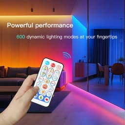 OP103 BỘ ĐIỀU KHIỂN LED FULL MÀU ARGB WS2812 WS2811 WS2815 NHÁY THEO NHẠC HỖ TRỢ REMOTE 7