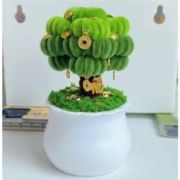 Set Tự Làm Cây Tài Lộc Handmade Bằng Kẽm Nhung 3
