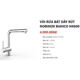 Chậu rửa bát NoBiNox NN995D 6