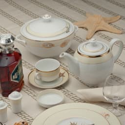 Bộ Trà Sứ Cao Cấp Minh Long - Camellia - Hương Biển Kem 4
