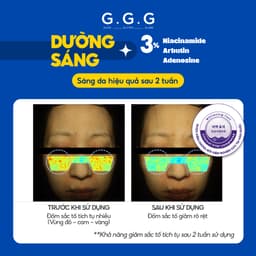 [SALE] Mặt Nạ Hạ Nhiệt Cooling Mask GGG - Dưỡng Sáng, Mờ Thâm Sạm & Giảm Kích Ứng Đỏ Rát Da G.G.G - 50g 4