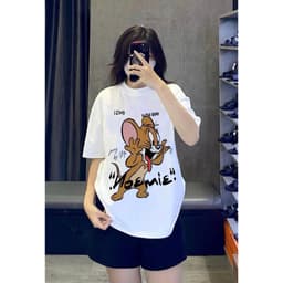 Áo Thun Jerry Unisex Chât Liệu Cotton 2c Dày Mịn Đứng Form 2