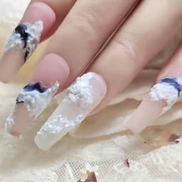 Hũ gel xi măng nail vẽ móng 2 màu trắng, màu đen, Gel Thạch Cao trang trí móng đẹp mắt 2