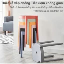 Ghế cao nhựa đúc Vinh Nam đa năng, đệm chống trượt, ghế ngồi bàn ăn, chắc chắn bền đẹp 1