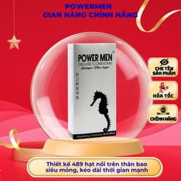 Bao Cao Su POWERMEN Longer Plus, Cá Ngựa Bạc  – Siêu Mỏng, Kéo Dài Thời Gian 1