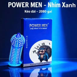 Bao Cao Su Powermen Nhím Xanh – Kéo Dài Thời Gian, Gân Gai Tăng Cảm Giác, Hộp 12c 6