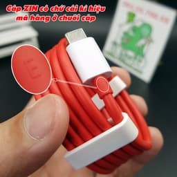 [Dài 1m] Cáp OnePlus C-C 8A Sạc Siêu Nhanh SuperVOOC 80W Warp 65W ZIN Chính Hãng dùng OK cho OPPO REALME 8