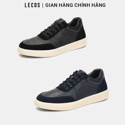 [4-25/9 TẶNG QUÀ TRUNG THU 599K] Giày Sneaker Nam LECOS LG40 Da Bò Thật Thoáng Khí Lót Êm Chống Mỏi 2