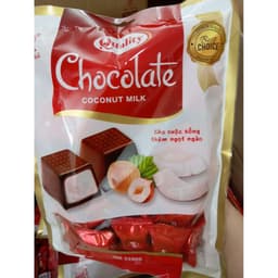 Kẹo Chocodate Nhân Sữa Dừa Thơm Béo Kẹo Mềm Socola Ăn Vặt Ngon Đức Hạnh 🍫🥥300g/Túi 3