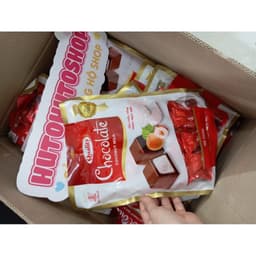 Kẹo Chocodate Nhân Sữa Dừa Thơm Béo Kẹo Mềm Socola Ăn Vặt Ngon Đức Hạnh 🍫🥥300g/Túi 5