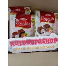 Kẹo Chocodate Nhân Sữa Dừa Thơm Béo Kẹo Mềm Socola Ăn Vặt Ngon Đức Hạnh 🍫🥥300g/Túi 6