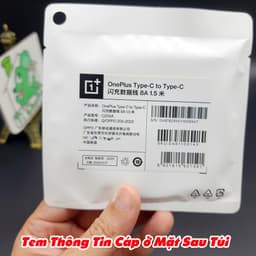 [Dài 1.5m] Cáp OnePlus C-C 8A Sạc Siêu Nhanh SuperVOOC 80W Warp 65W ZIN Chính Hãng dùng OK cho OPPO REALME 3