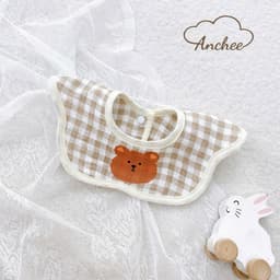 Yếm xô cổ hoa Anchee cho bé – Vải muslin mềm mịn, thấm hút tốt, họa tiết xinh 6