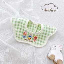 Yếm xô cổ hoa Anchee cho bé – Vải muslin mềm mịn, thấm hút tốt, họa tiết xinh 4
