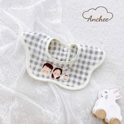 Yếm xô cổ hoa Anchee cho bé – Vải muslin mềm mịn, thấm hút tốt, họa tiết xinh 7