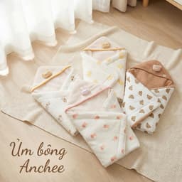 ủ nhung muslin anchee cho bé sơ sinh 2
