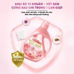 [MUA 1 CAN TẶNG 1 CAN] Nước Giặt TopGia Vườn Ngọt Ngào Dịu Nhẹ, Sạch Vết Bẩn Thơm Vượt Trội, Can 2L 5
