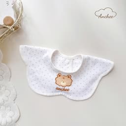 (Set 3 yếm) Yếm Xô vuông viền kẻ Anchee mẫu mới hình in siêu xinh cho bé 9