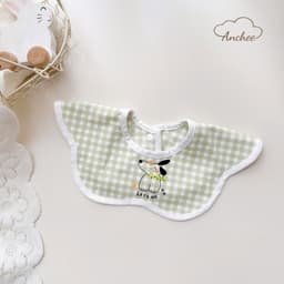(Set 3 yếm) Yếm Xô vuông viền kẻ Anchee mẫu mới hình in siêu xinh cho bé 6
