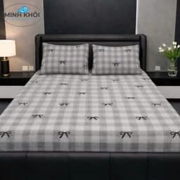 Bộ ga gối nỉ nhung mềm mại cao cấp cùng nhiều họa tiết chấm bi đa dạng (kèm 2 vỏ gối) 9