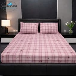 Bộ ga gối nỉ nhung mềm mại cao cấp cùng nhiều họa tiết chấm bi đa dạng (kèm 2 vỏ gối) 8