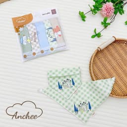 Set 5 yếm xô tam giác họa tiết ngộ nghĩnh Anchee 6
