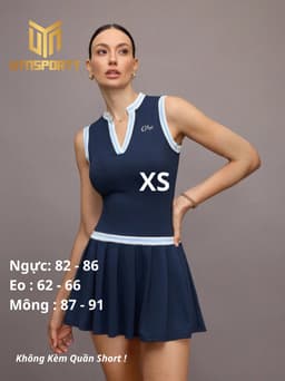 [Tặng Mút] Váy Pickleball Nữ UYNSPORTY Xếp Ly Thể Thao, Váy Tập, Váy Tennis, Bộ Đồ Pickleball Nữ [2] 2